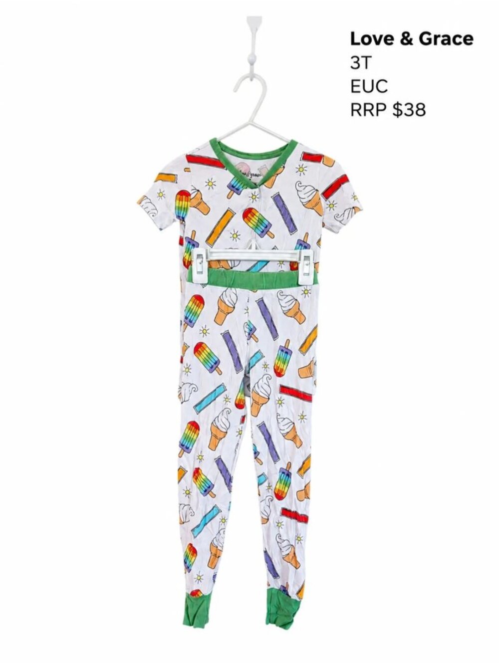 Love & Grace Bamboo Set 3T Kids Clothes
